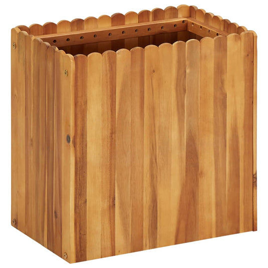 Vidaxl plantenbak verhoogd 50x30x50 cm massief acaciahout