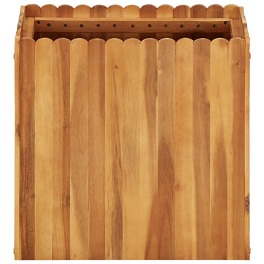 Vidaxl plantenbak verhoogd 50x30x50 cm massief acaciahout