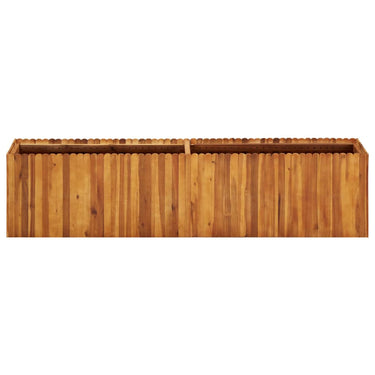 Vidaxl plantenbak verhoogd 200x30x50 cm massief acaciahout