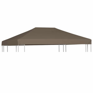 Vidaxl prieeldak 310 g m² 3x4 m taupe