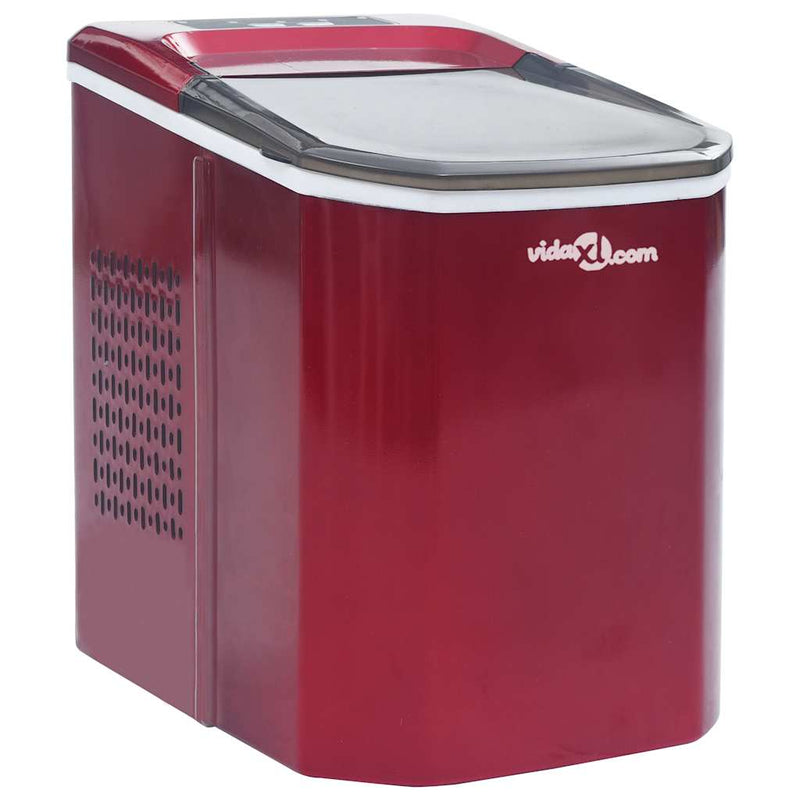 Load image into Gallery viewer, Vidaxl ijsblokjesmachine 1,4 l 15 kg 24 u rood
