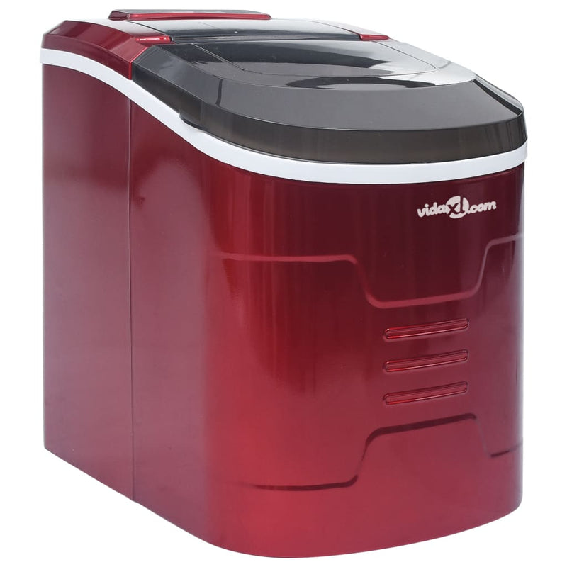 Load image into Gallery viewer, Vidaxl ijsblokjesmachine 2,4 l 15 kg 24 u rood

