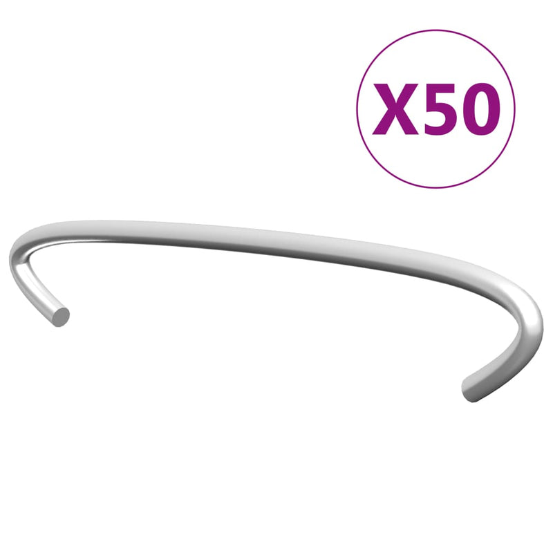 Load image into Gallery viewer, Vidaxl gabionhaken 50 st 10 cm gegalvaniseerd staal
