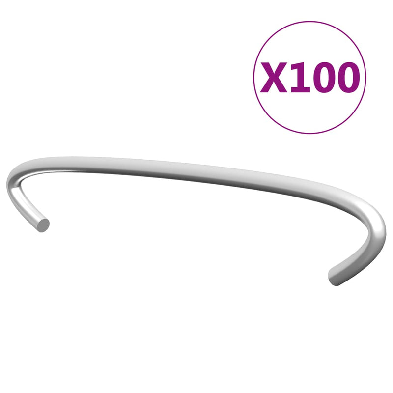 Load image into Gallery viewer, Vidaxl gabionhaken 100 st 10 cm gegalvaniseerd staal

