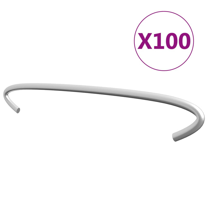 Load image into Gallery viewer, Vidaxl gabionhaken 100 st 20 cm gegalvaniseerd staal
