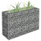 Vidaxl gabion plantenbak verhoogd 90x30x60 cm gegalvaniseerd staal