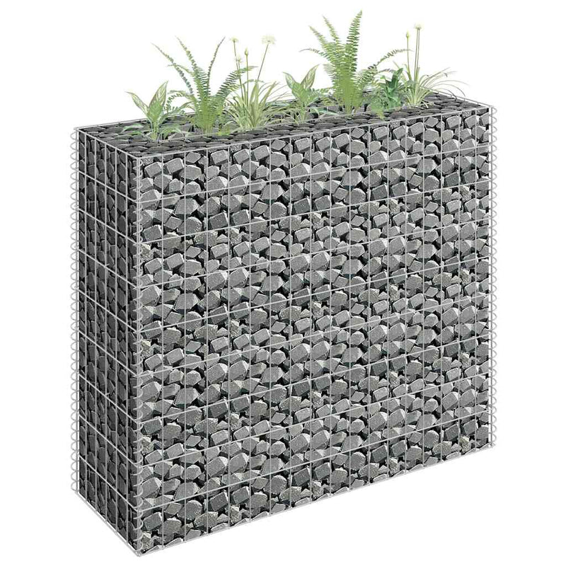Load image into Gallery viewer, Vidaxl gabion plantenbak verhoogd 90x30x90 cm gegalvaniseerd staal
