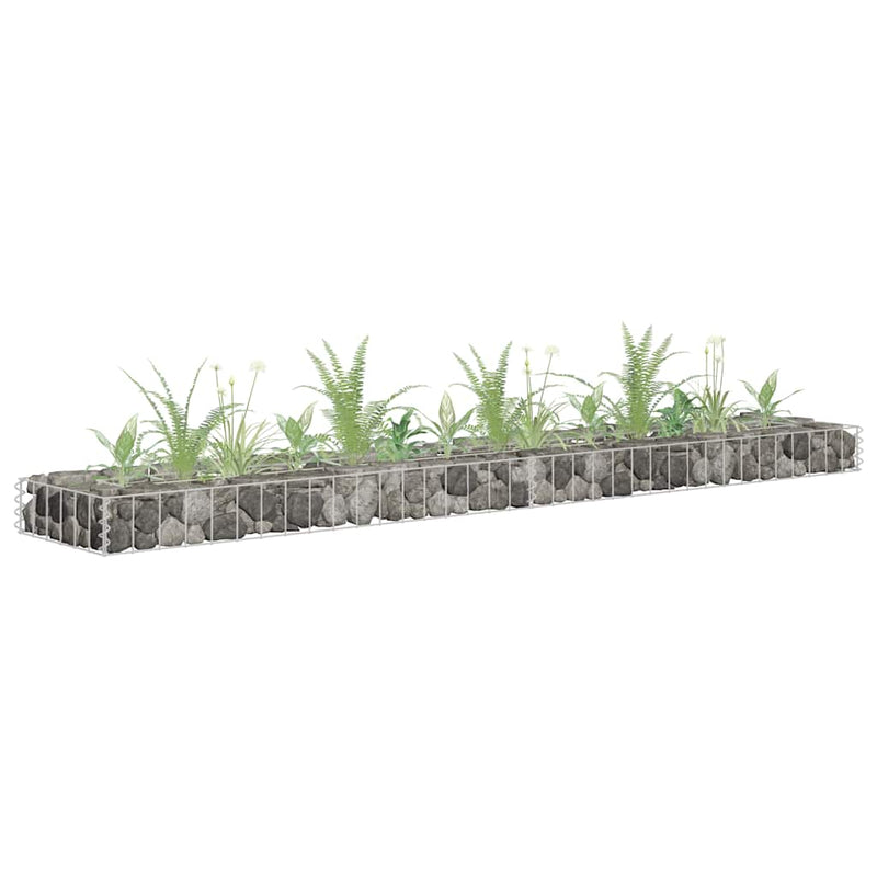 Load image into Gallery viewer, Vidaxl gabion plantenbak verhoogd 180x30x10 cm gegalvaniseerd staal
