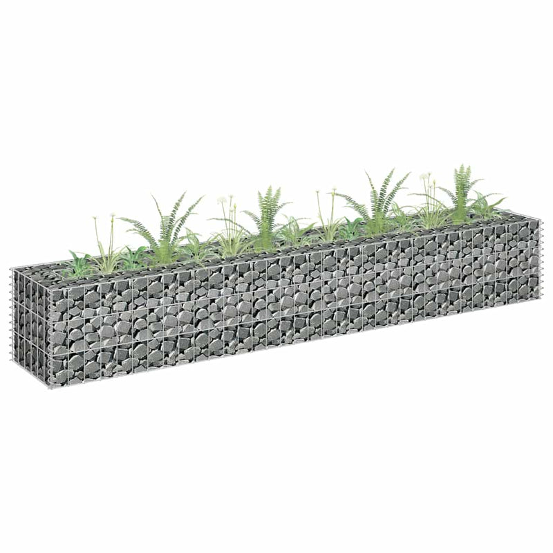 Load image into Gallery viewer, Vidaxl gabion plantenbak verhoogd 180x30x30 cm gegalvaniseerd staal
