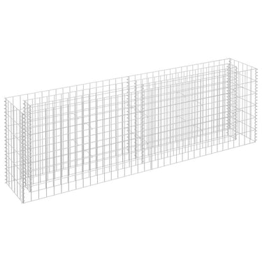 Vidaxl gabion plantenbak verhoogd 180x30x60 cm gegalvaniseerd staal