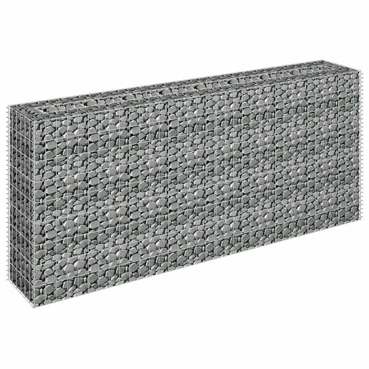 Vidaxl gabion plantenbak verhoogd 180x30x90 cm gegalvaniseerd staal
