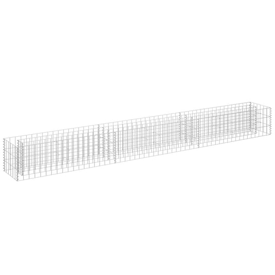 Vidaxl gabion plantenbak verhoogd 270x30x30 cm gegalvaniseerd staal