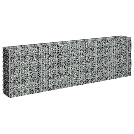 Vidaxl gabion plantenbak verhoogd 270x30x90 cm gegalvaniseerd staal