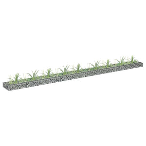Vidaxl gabion plantenbak verhoogd 360x30x10 cm gegalvaniseerd staal
