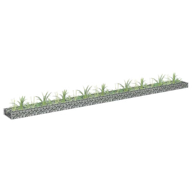 Vidaxl gabion plantenbak verhoogd 360x30x10 cm gegalvaniseerd staal