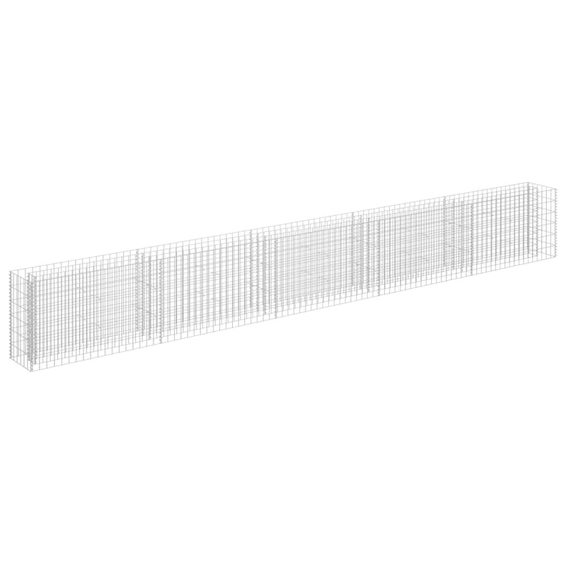 Load image into Gallery viewer, VidaXL Gabion plantenbak verhoogd 450x30x60 cm gegalvaniseerd staal
