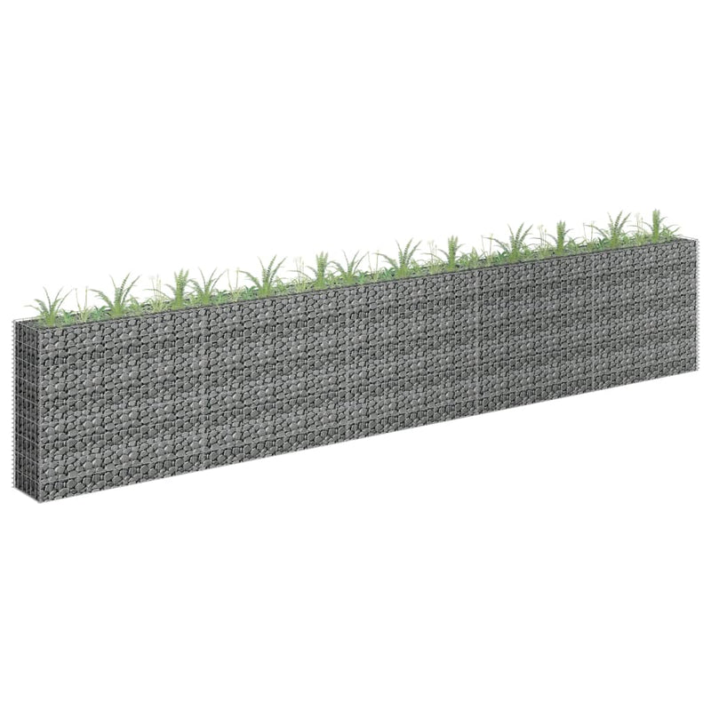 Load image into Gallery viewer, VidaXL Gabion plantenbak verhoogd 450x30x90 cm gegalvaniseerd staal
