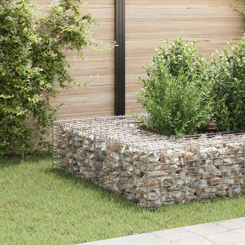 Load image into Gallery viewer, Vidaxl gabion plantenbak verhoogd kubus 40x40x40 cm staaldraad
