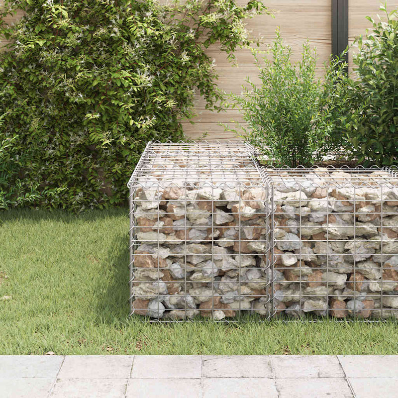 Load image into Gallery viewer, Vidaxl gabion plantenbak verhoogd kubus 50x50x50 cm staaldraad
