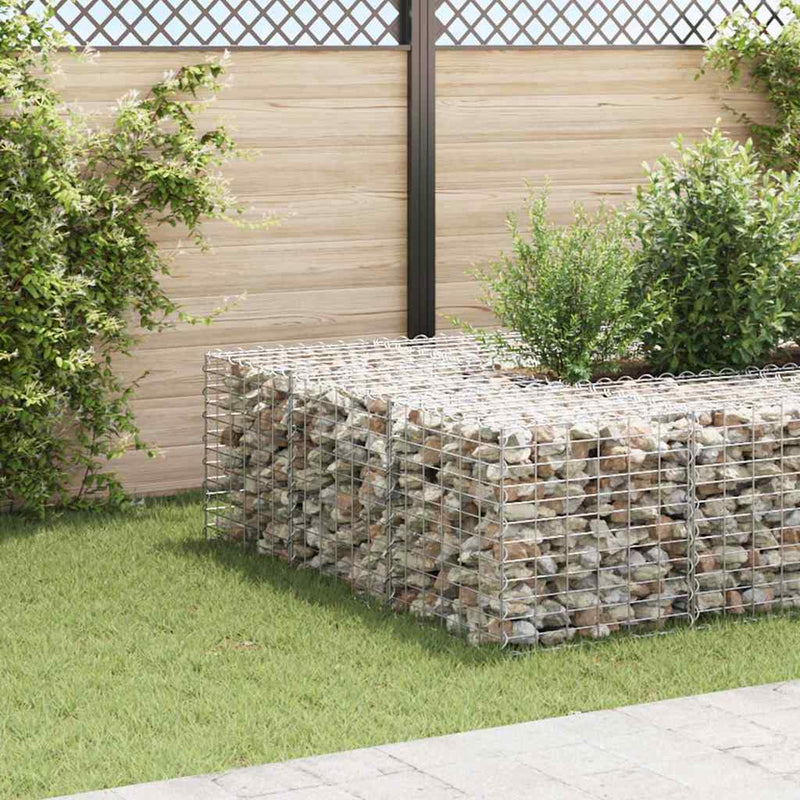 Load image into Gallery viewer, Vidaxl gabion plantenbak verhoogd kubus 60x60x60 cm staaldraad

