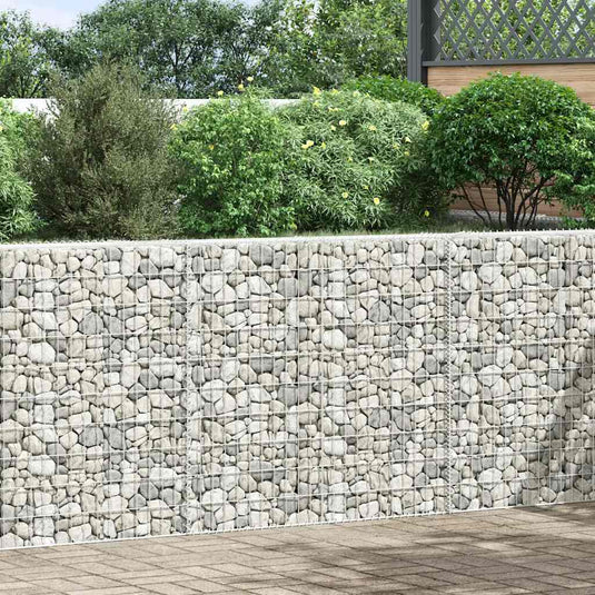 Vidaxl gabion plantenbak trapezium 150x20x100 cm gegalvaniseerd staal