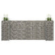 Vidaxl gabion plantenbak h-vormig 260x40x100 cm staaldraad