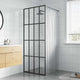 Vidaxl inloopdouchewand 90x195 cm transparant gehard glas