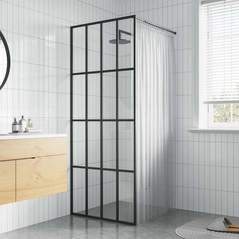 Load image into Gallery viewer, Vidaxl inloopdouchewand 90x195 cm transparant gehard glas
