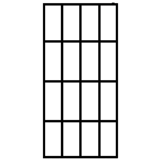 VidaXL Inloopdouchewand 118x190 cm mat gehard glas