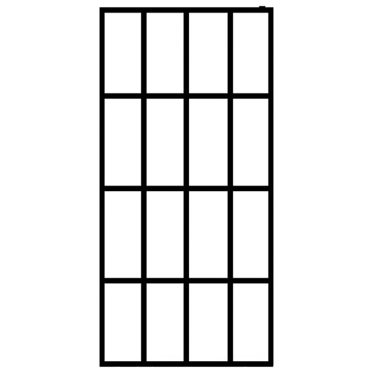 VidaXL Inloopdouchewand 140x195 cm mat gehard glas