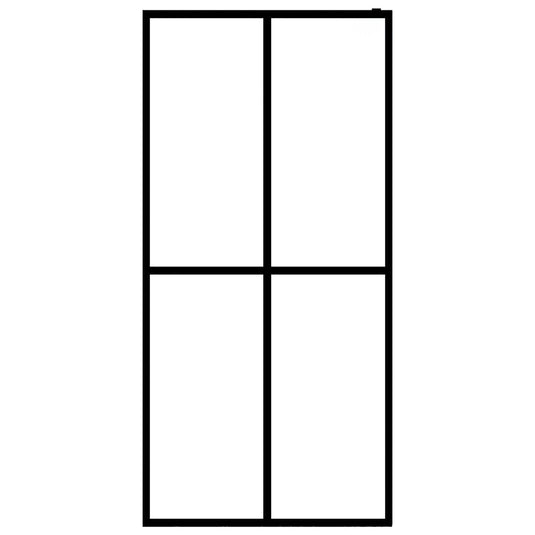 Vidaxl inloopdouchewand 80x195 cm mat gehard glas