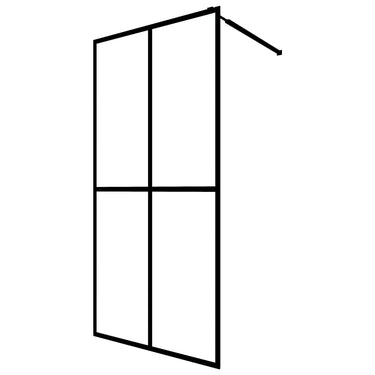 Vidaxl inloopdouchewand 90x195 cm mat gehard glas