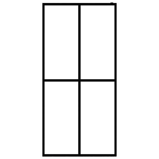 Vidaxl inloopdouchewand 100x195 cm mat gehard glas