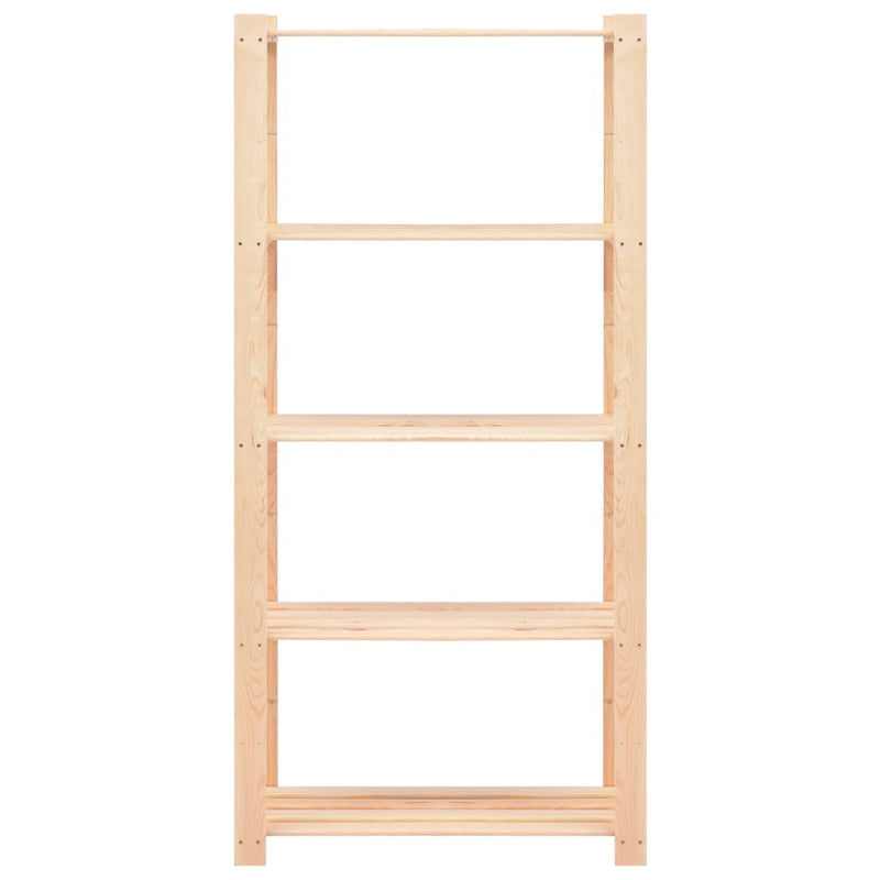 Load image into Gallery viewer, Vidaxl opbergrek 5-laags 80x38x170 cm massief grenenhout 250 kg
