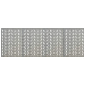 Vidaxl gaatjespanelen wandgemonteerd 4 st 40x58 cm staal