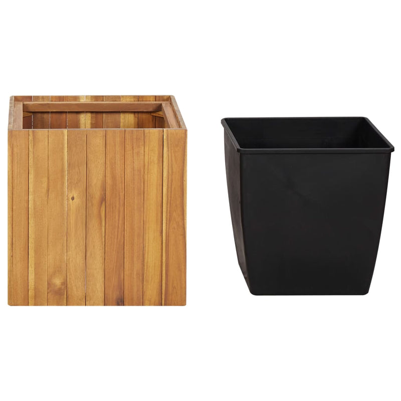Load image into Gallery viewer, VidaXL Plantenbak verhoogd 43,5x43,5x44 cm massief acaciahout
