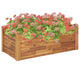 Vidaxl plantenbak verhoogd 110x60x44 cm massief acaciahout