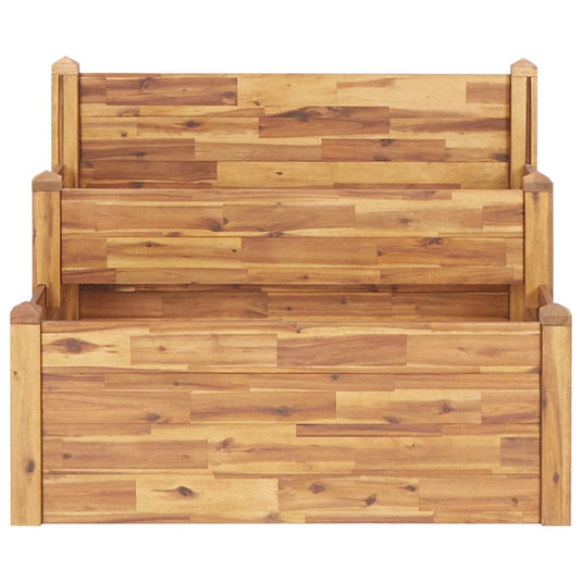 Vidaxl plantenbak 2-laags 110x75x84 cm massief acaciahout