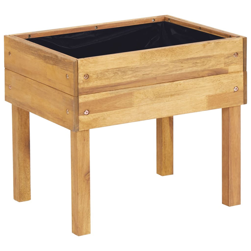 Load image into Gallery viewer, Vidaxl plantenbak verhoogd 50x40x45 cm massief acaciahout
