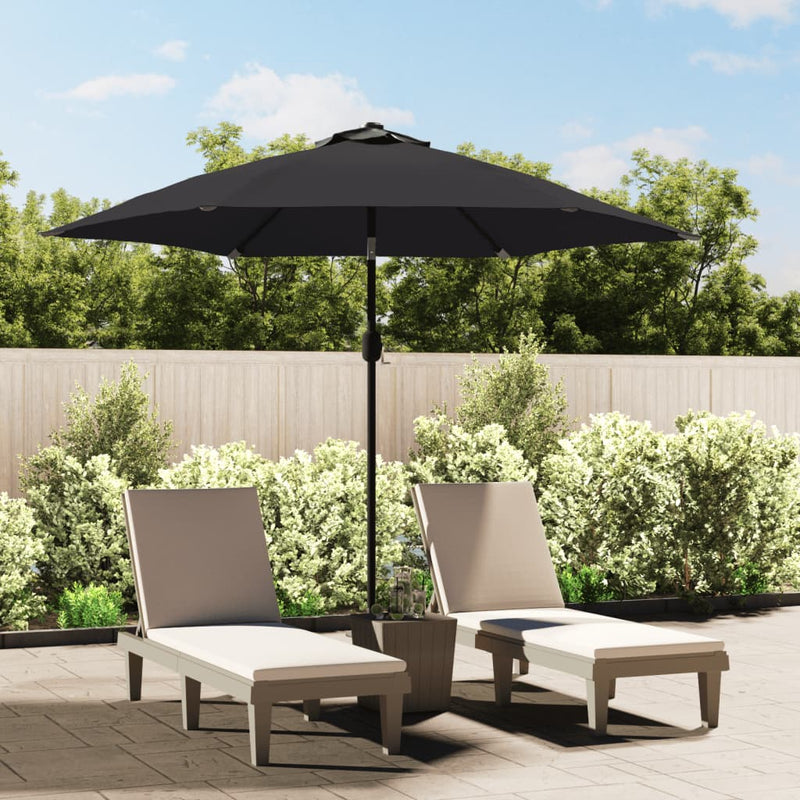 Load image into Gallery viewer, Vidaxl parasol met metalen paal 300 cm zwart
