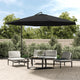 Vidaxl zweefparasol met aluminium paal 350 cm zwart