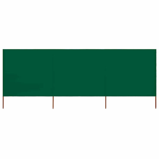 Vidaxl windscherm 3-panelen 400x80 cm stof groen
