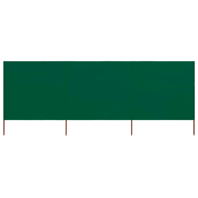 Load image into Gallery viewer, Vidaxl windscherm 3-panelen 400x80 cm stof groen
