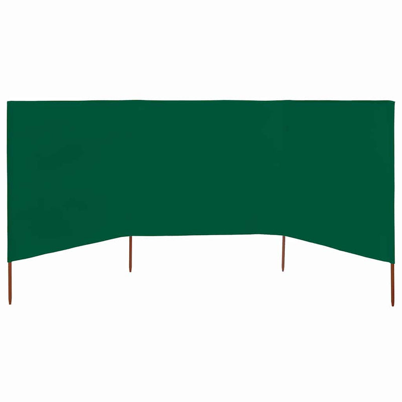 ギャラリービューアに画像をロードする, Vidaxl windscherm 3-panelen 400x80 cm stof groen
