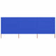 Vidaxl windscherm 3-panelen 400x120 cm stof azuurblauw