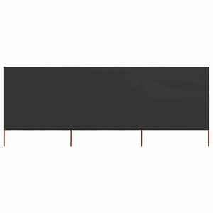 Vidaxl windscherm 3-panelen 400x160 cm stof antraciet