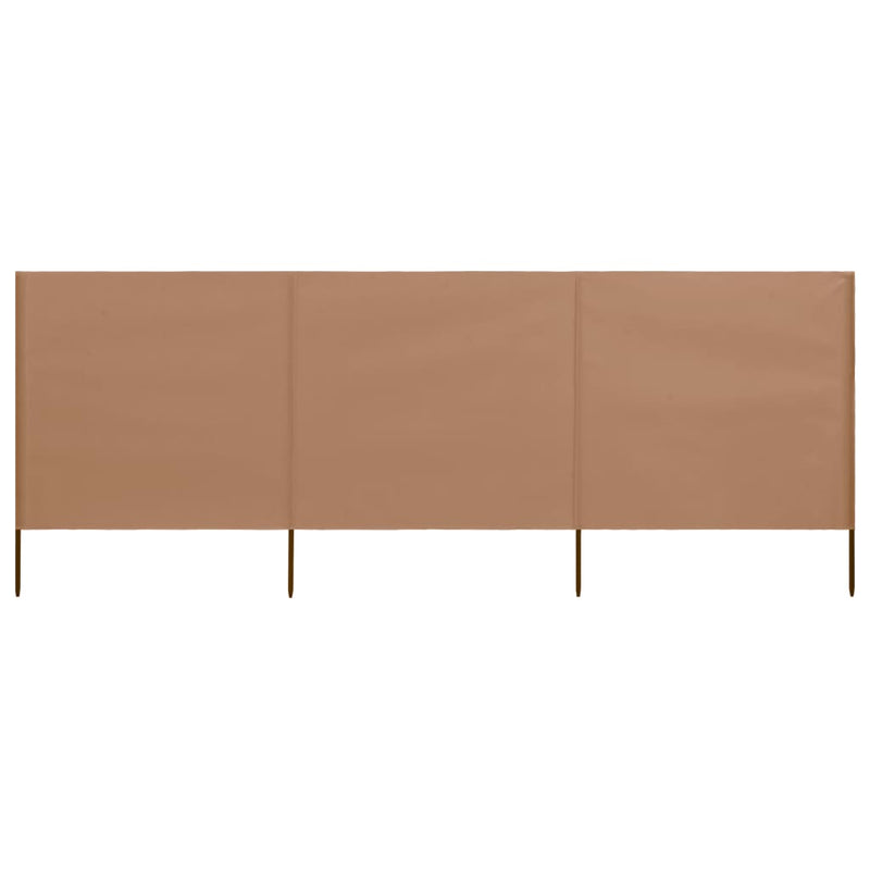 Load image into Gallery viewer, Vidaxl windscherm 3-panelen 400x160 cm stof taupe

