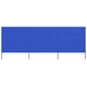 Vidaxl windscherm 3-panelen 400x160 cm stof azuurblauw