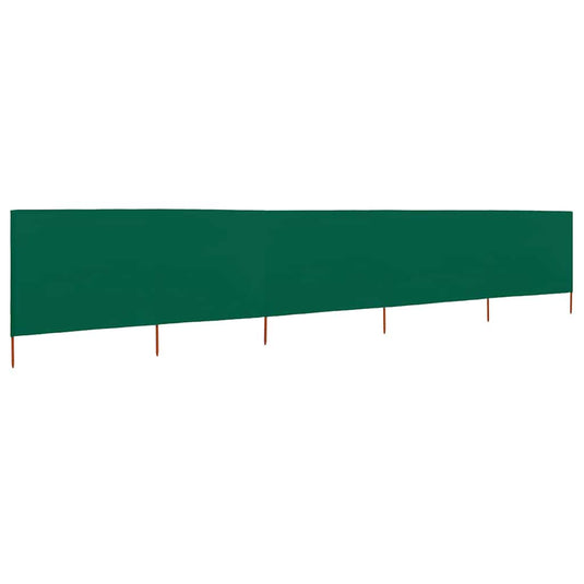 Vidaxl windscherm 5-panelen 600x120 cm stof groen