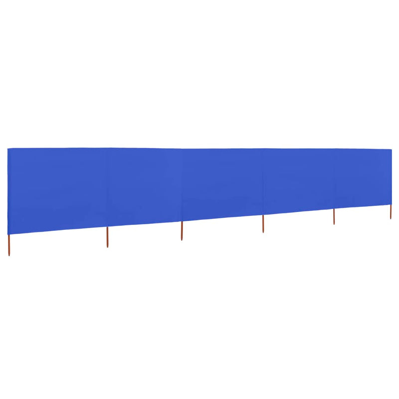 Load image into Gallery viewer, Vidaxl windscherm 5-panelen 600x160 cm stof azuurblauw
